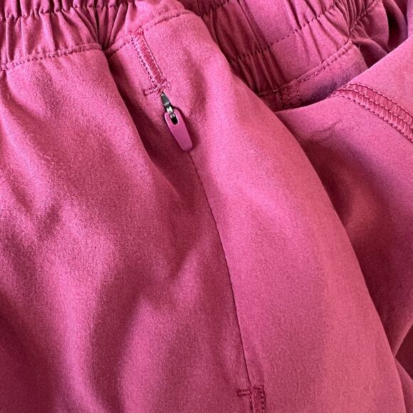Lululemon Hotty Hot Shorts Women's Size 6 Tall Chianti Pink Lined Running Active - Picture 5 of 10